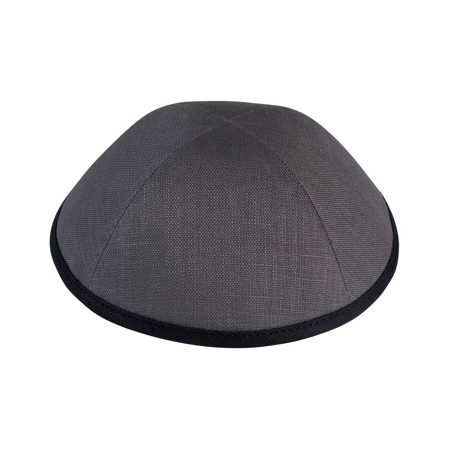 Black Linen Kippah - iKippah by Judaica Square