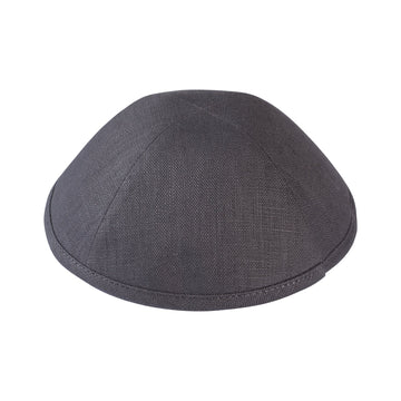 Gray Linen Kippah - iKippah by Judaica Square