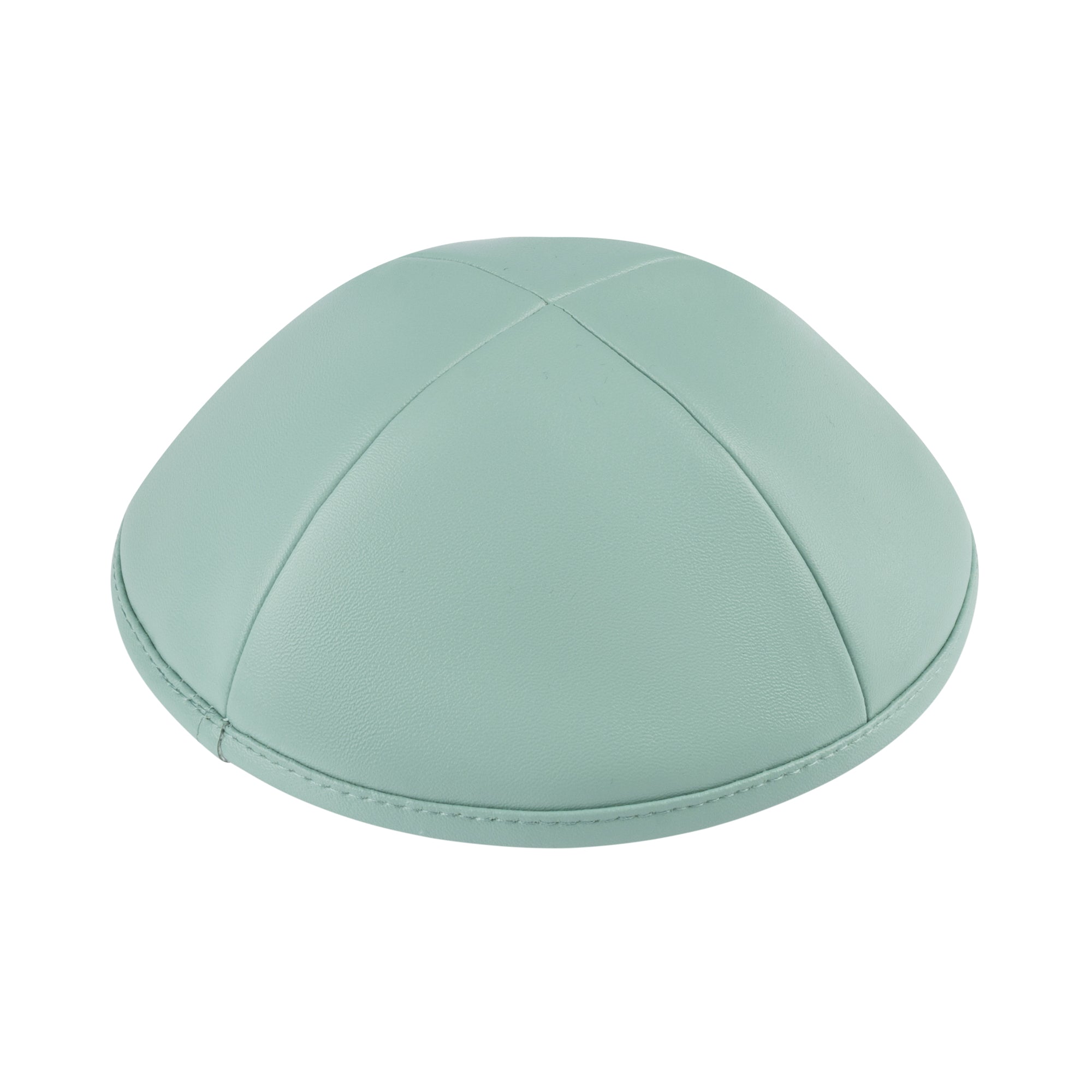 Mint Leather Kippah for Shabbos - iKippah by Judaica Square