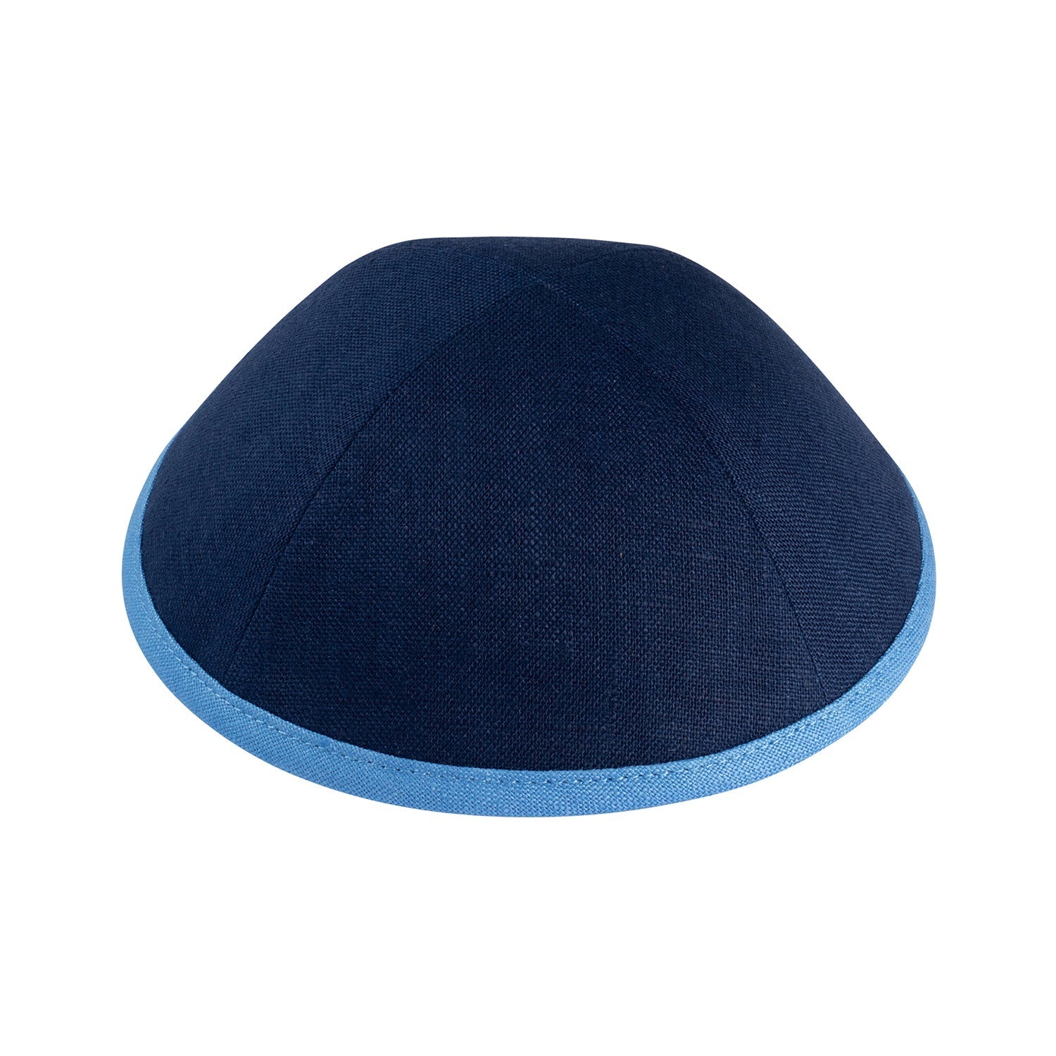 Navy Linen Kippah - iKippah by Judaica Square