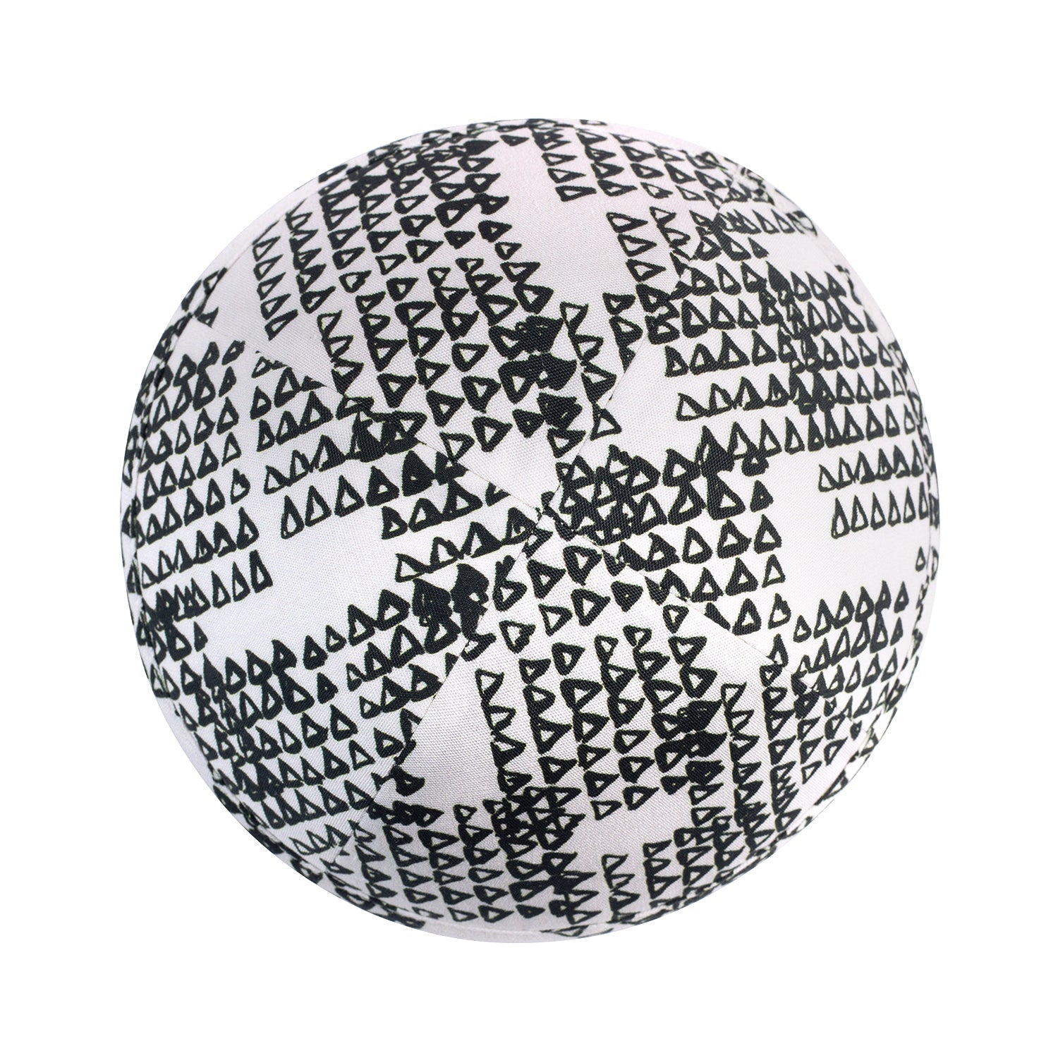 Cotton Kippah - side view showing six-panel design