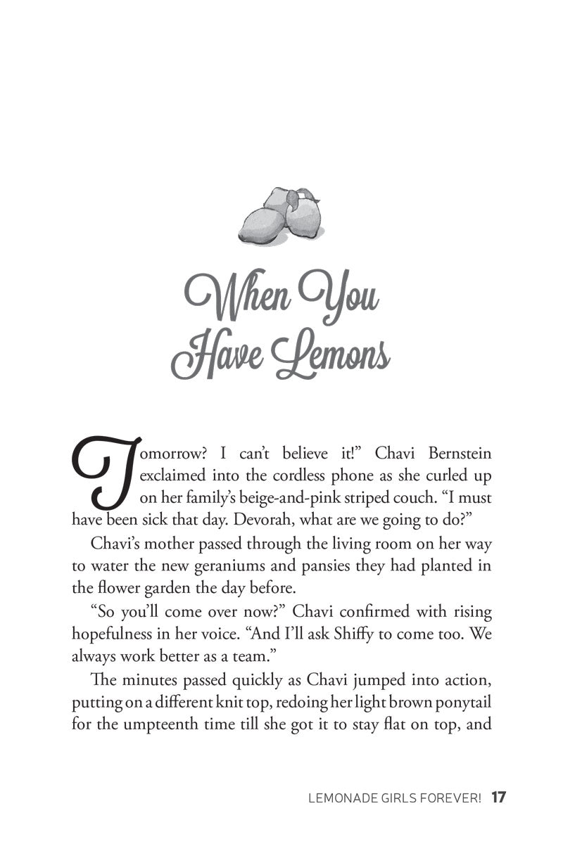 Lemonade Girls Forever!: NOT AVAILABLE — Menucha Publishers | Judaica Square Lakewood