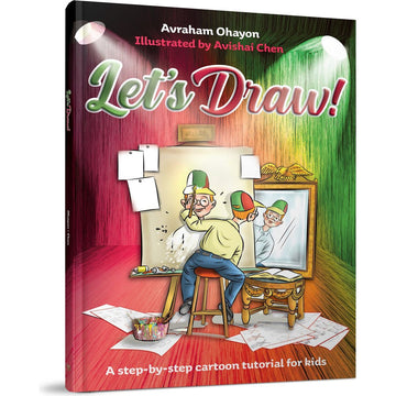 Front cover of Let's Draw! by Avraham Ohayon, a step-by-step cartoon tutorial for kids