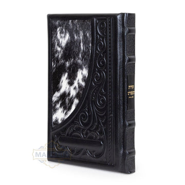 Malchut Zemiros Hameforash #1547 – Black Antique Leather