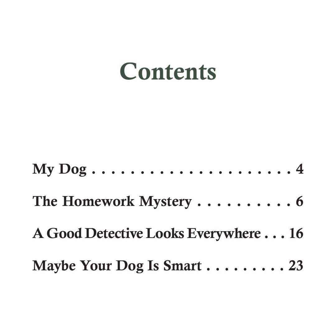 Me, My Dog, and the Homework Mystery