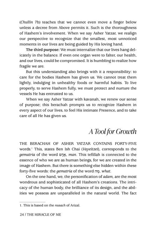 The Miracle of Me: The Wonder, the Wisdom, and the Stories of the Asher Yatzar B