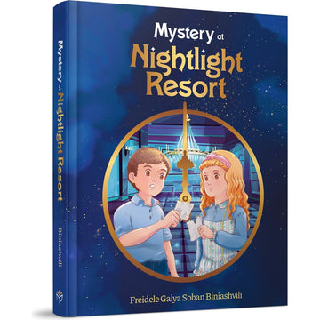 Mystery at Nightlight Resort front cover — Freidele Galya Soban Biniashvili, hardcover, published by Menucha Publishers