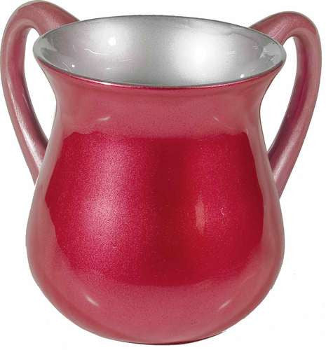 Small Emanuel Netillat Yadayim Cup- Maroon (EM-NYB2)