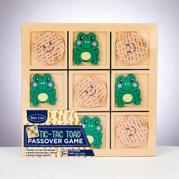 Rite Lite Tic Tac Toad Wood Game, 8 x 8 Inch