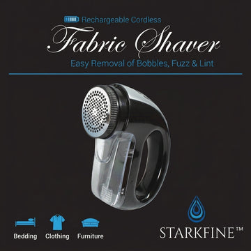 StarkFine Rechargeable Fabric Shaver - Lint Remover with Bonus Blade — product view | Judaica Square Lakewood