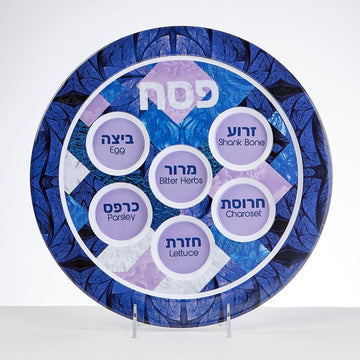 Rite Lite Stained Glass Melamine Seder Plate