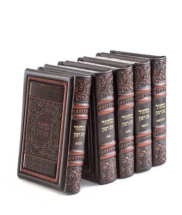 Simchonim Elegant series genuine leather machzor set