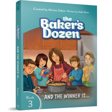 The Baker's Dozen #3: And the Winner Is front cover — Miriam Zakon, softcover, published by Menucha Publishers