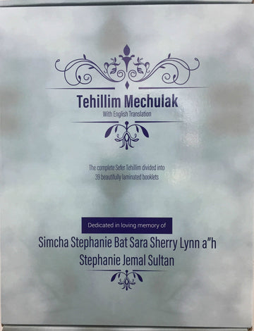 Large 9" x 12" H/E Tehillim Mechulak-- 39 vol. (BKE-THML)