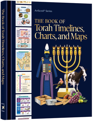 The Book of Torah Timelines, Charts and Maps in hardcover, 116 pages at 7.25 by 9 inches