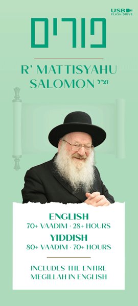 USB Audio cover art for Rav Mattisyahu Salomon Vaadim - Purim - USB by Rabbi Mattisyahu Salomon