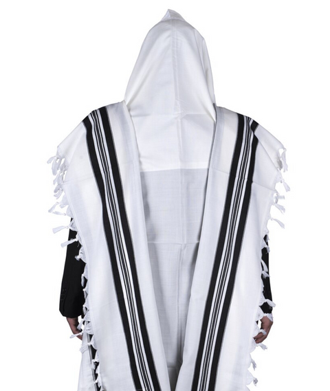 Viznitz Wool Tallis - Judaica Accessories