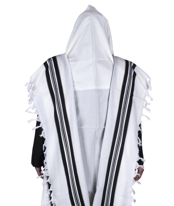 Viznitz Wool Tallis - Judaica Accessories