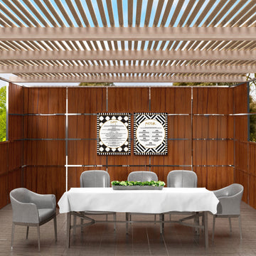 2-Piece Onyx Sukkah Decoration Set — lucite