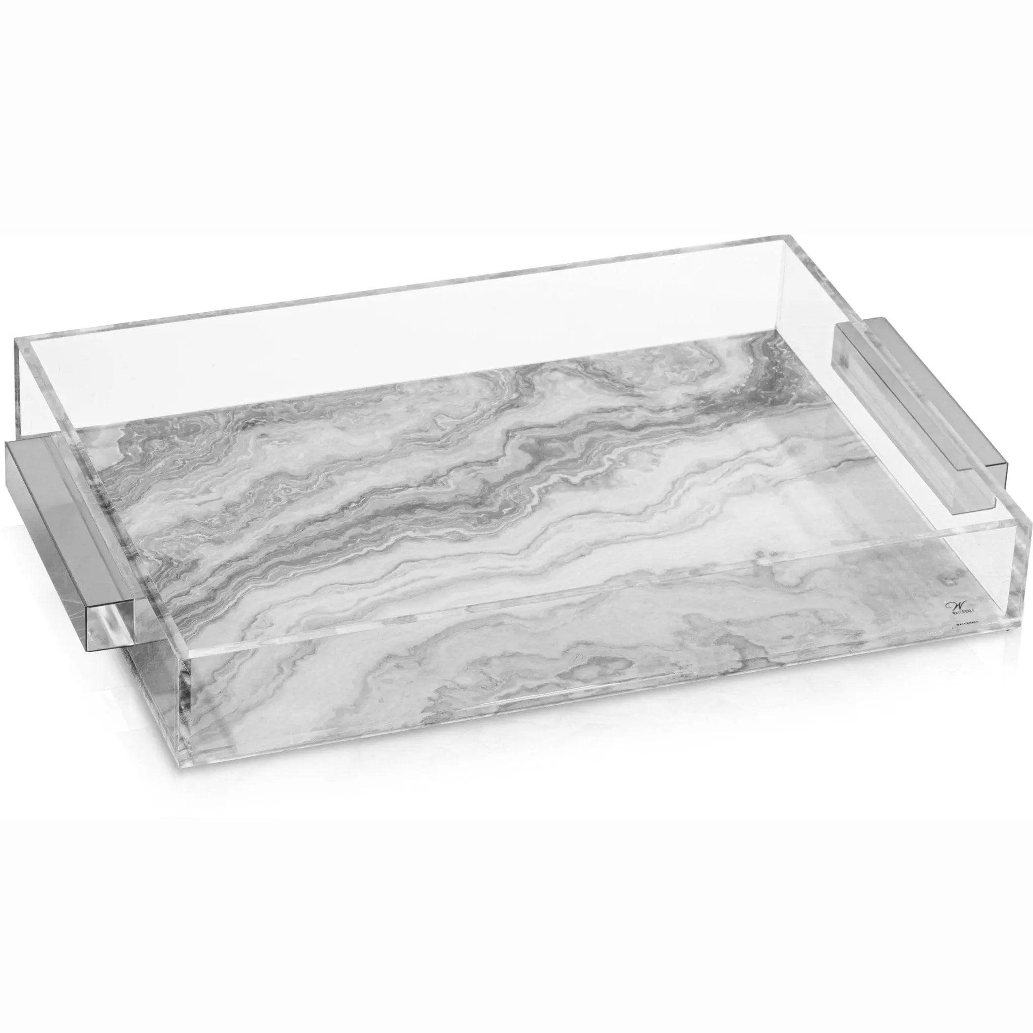 Agate Serving Tray — detail view | Judaica Square Lakewood