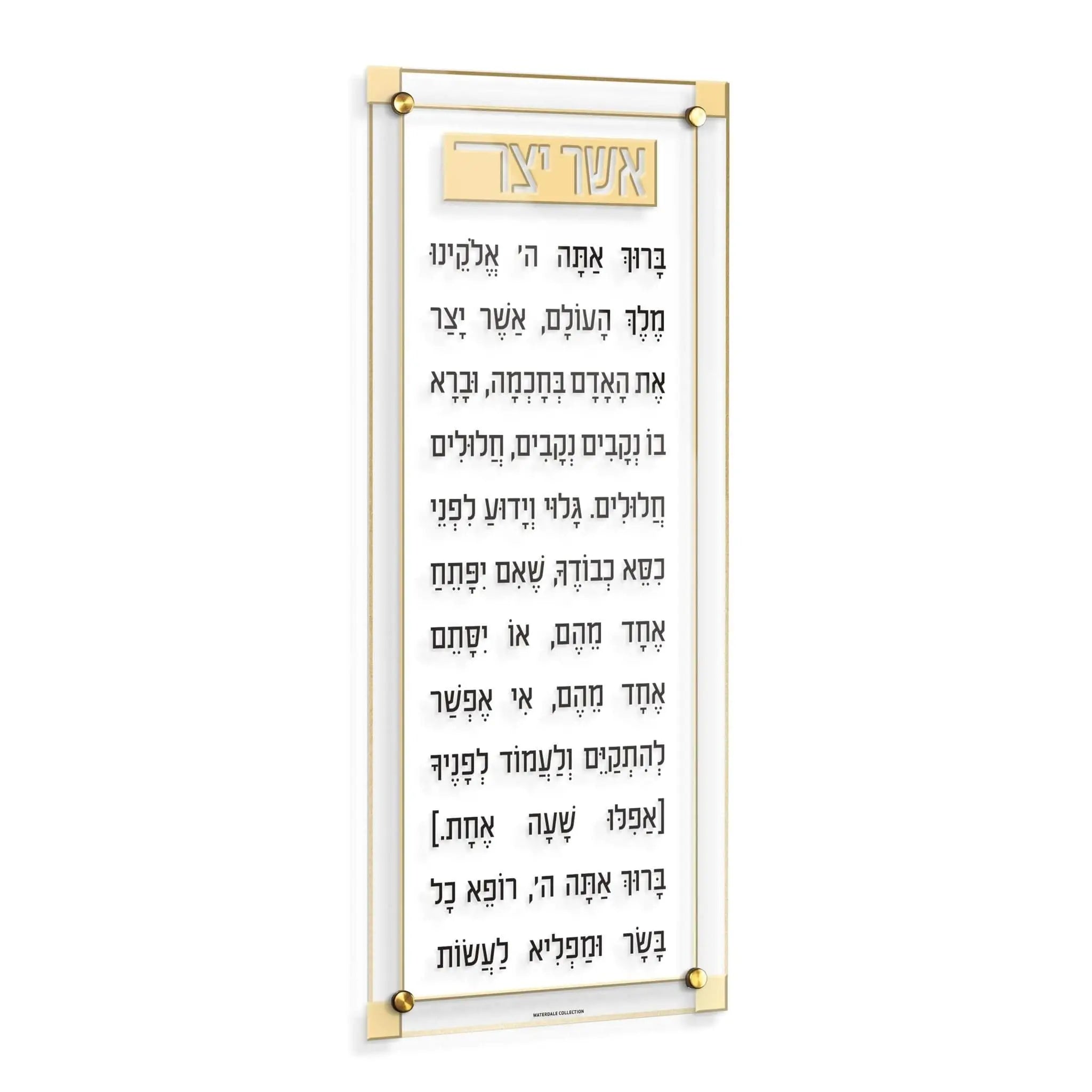 Classic 2.0 Asher Yatzar | Judaica Square Lakewood
