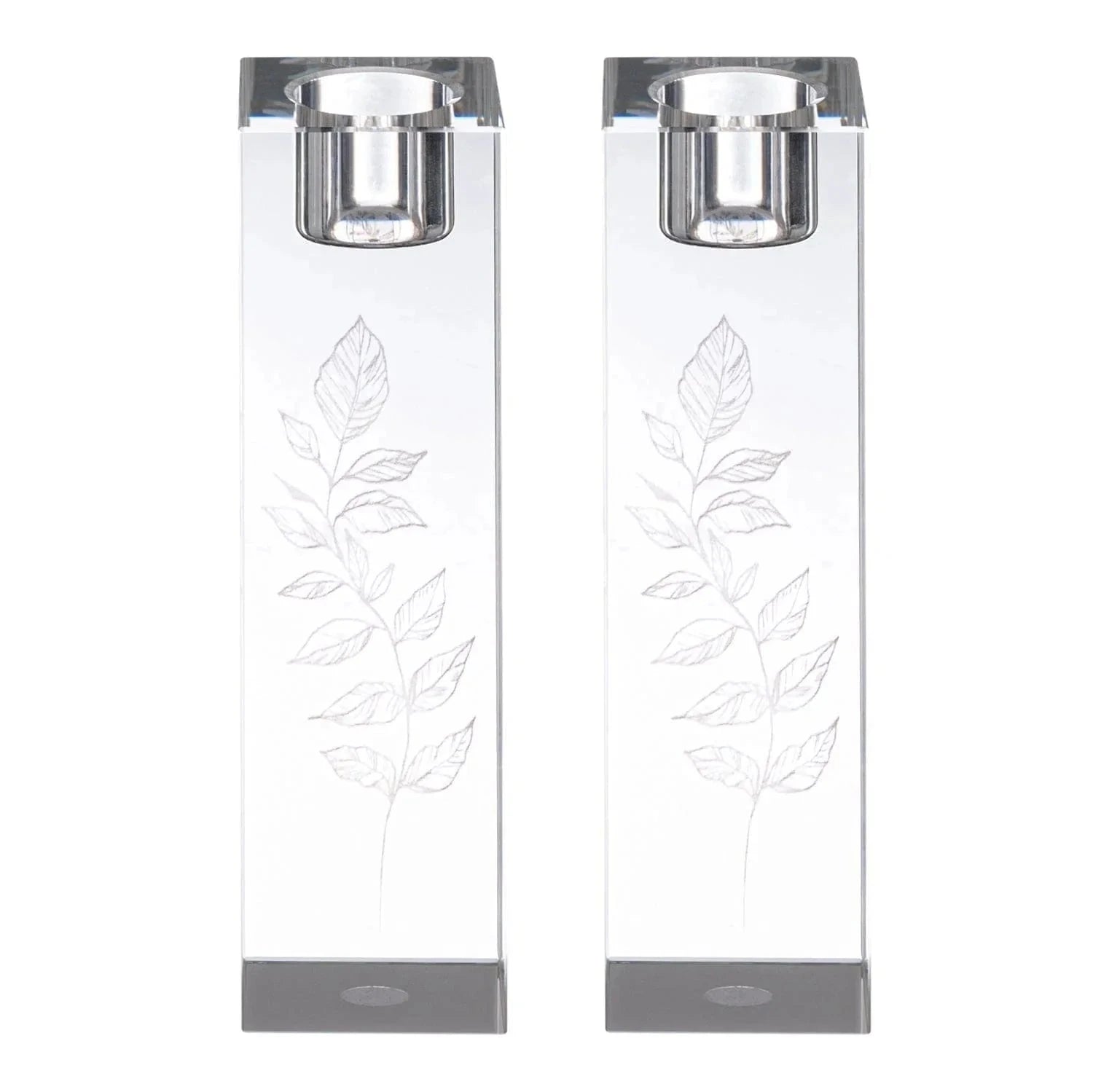 Classic Hadlokas Neiros Set — detail view | Judaica Square Lakewood