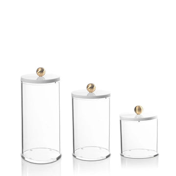 Cylinder Canisters — lucite Judaica