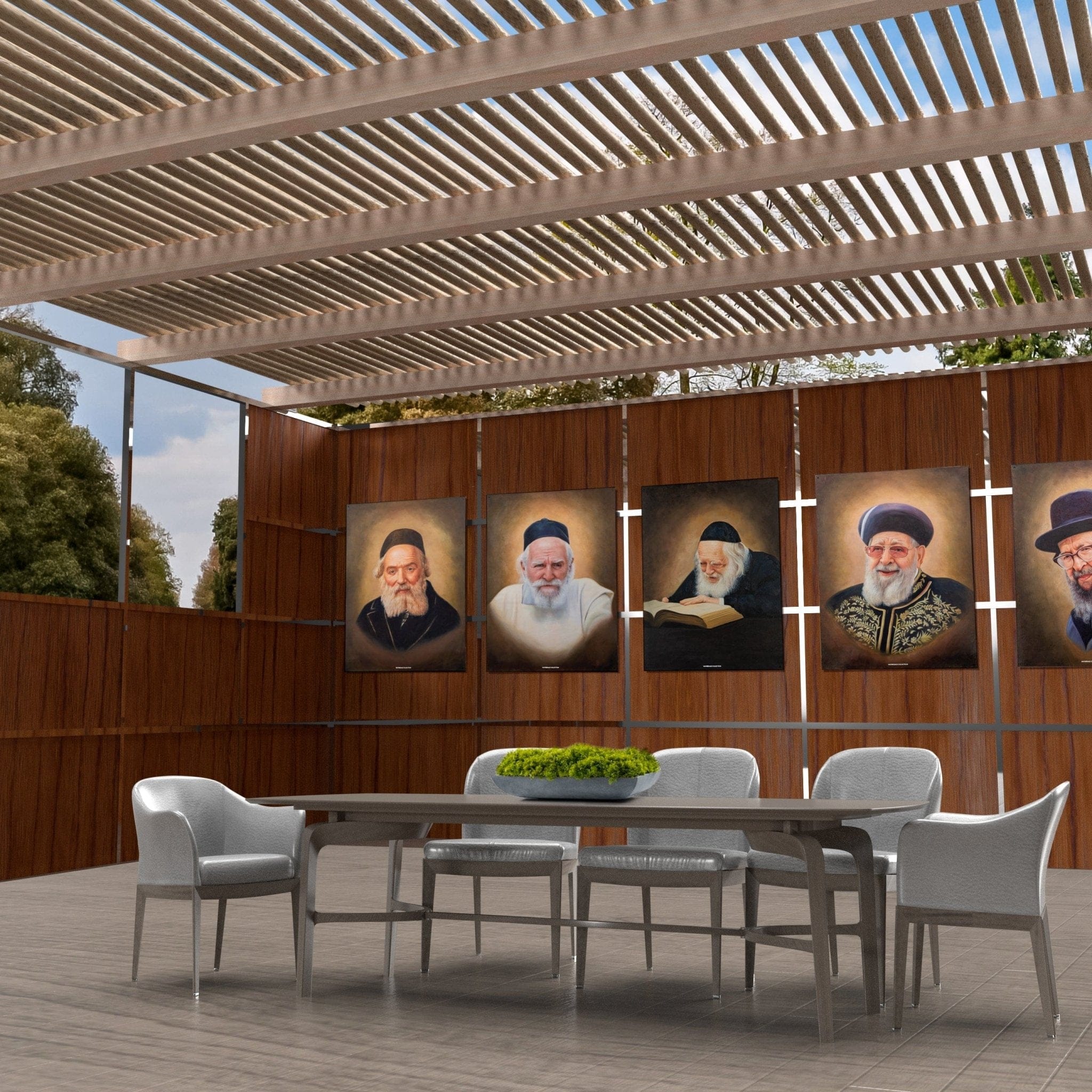 Dark Gedolim Vinyl Sukkah Decorations