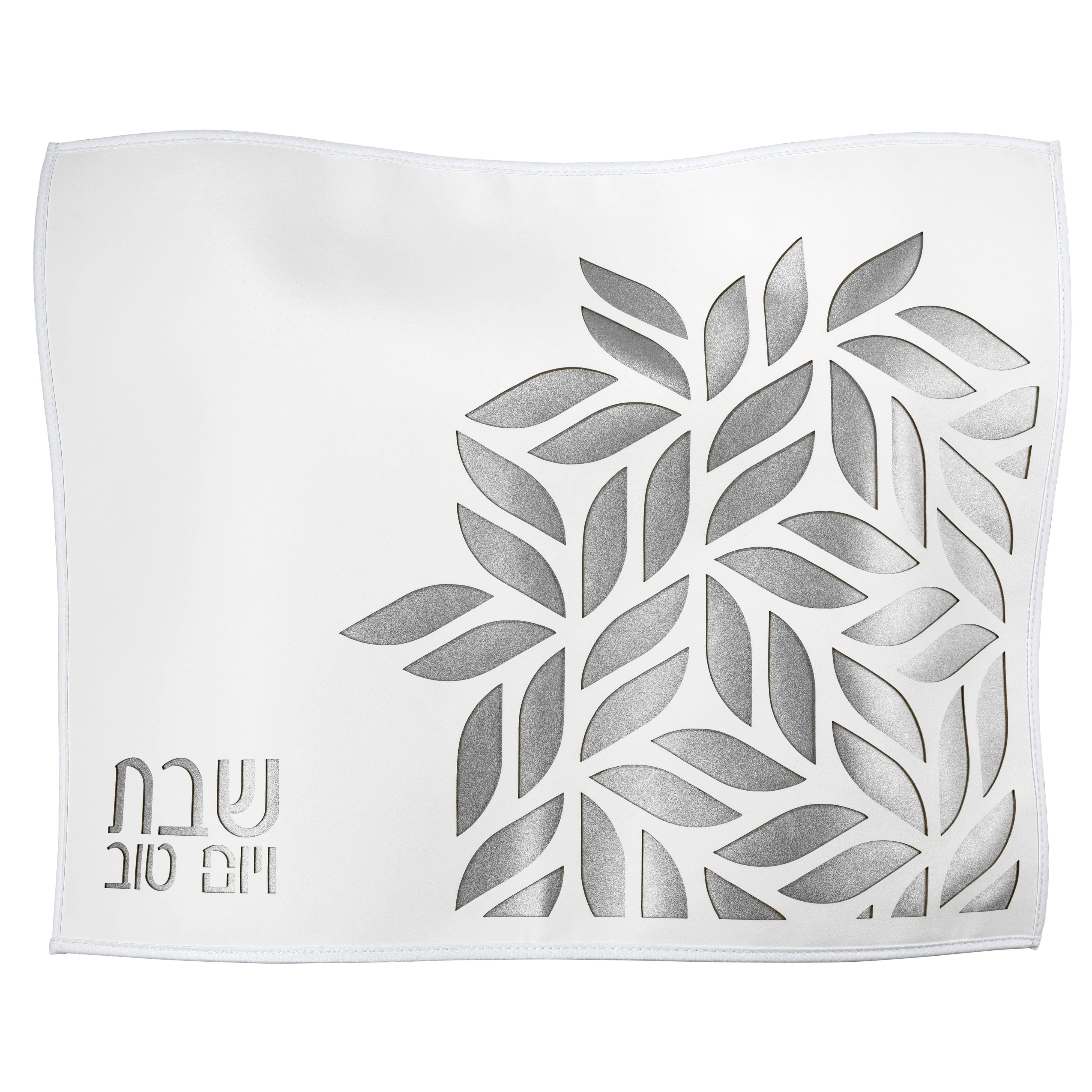 Floral Laser Cut Challah Cover — detail view | Judaica Square Lakewood
