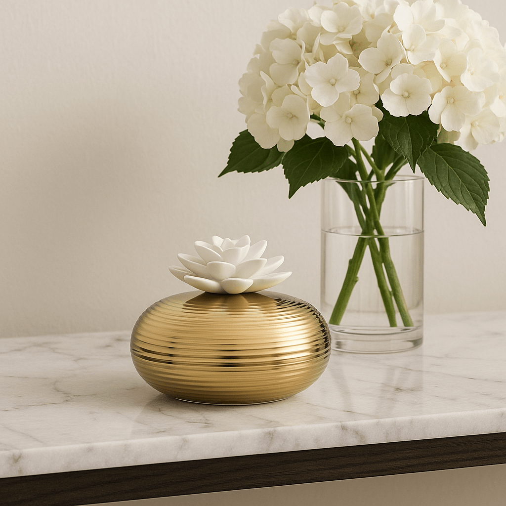Fluted Scent Diffuser — detail view | Judaica Square Lakewood