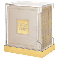Hardcover Leather & Lucite Bencher Set
