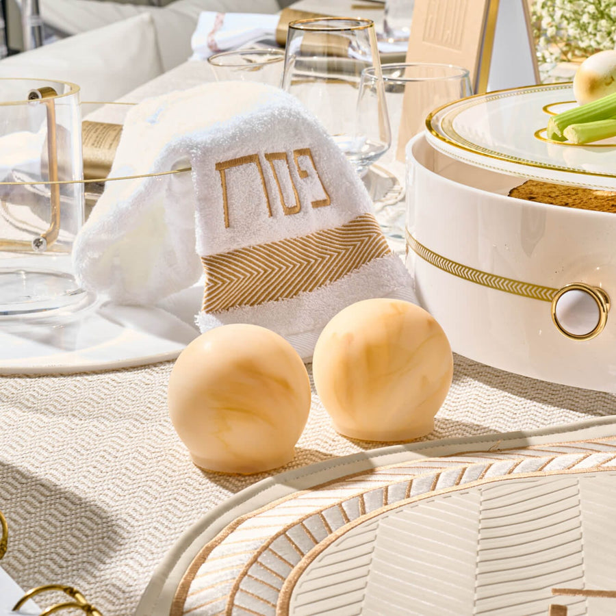 Herringbone Pesach Set