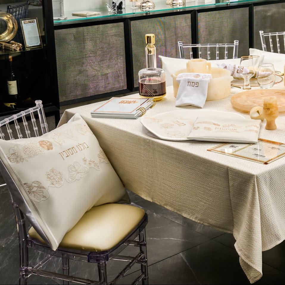 Inlay Floral Pesach Set