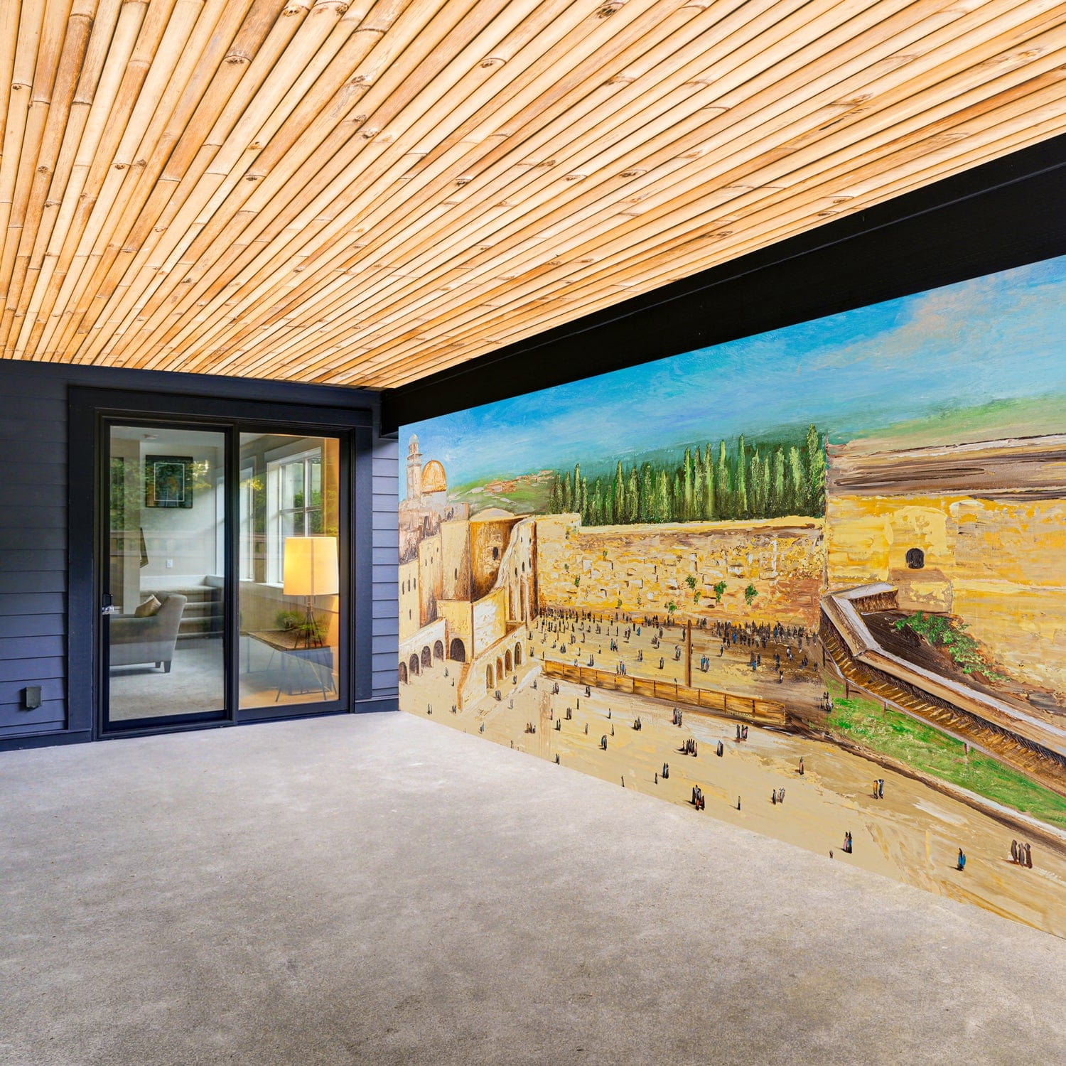 Kosel in Color Vinyl Sukkah Decoration