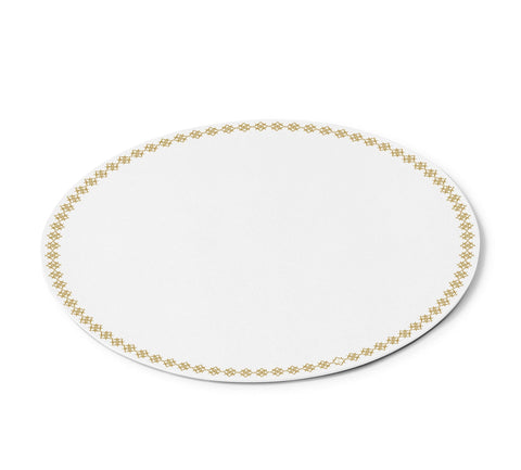 Leather Inspired Round Chargers