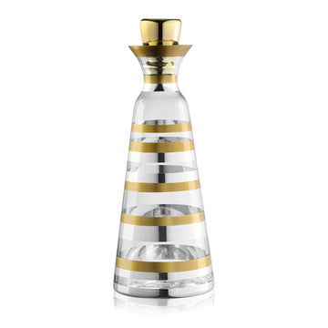 Mixed Metallic Wine Decanter — glass Judaica