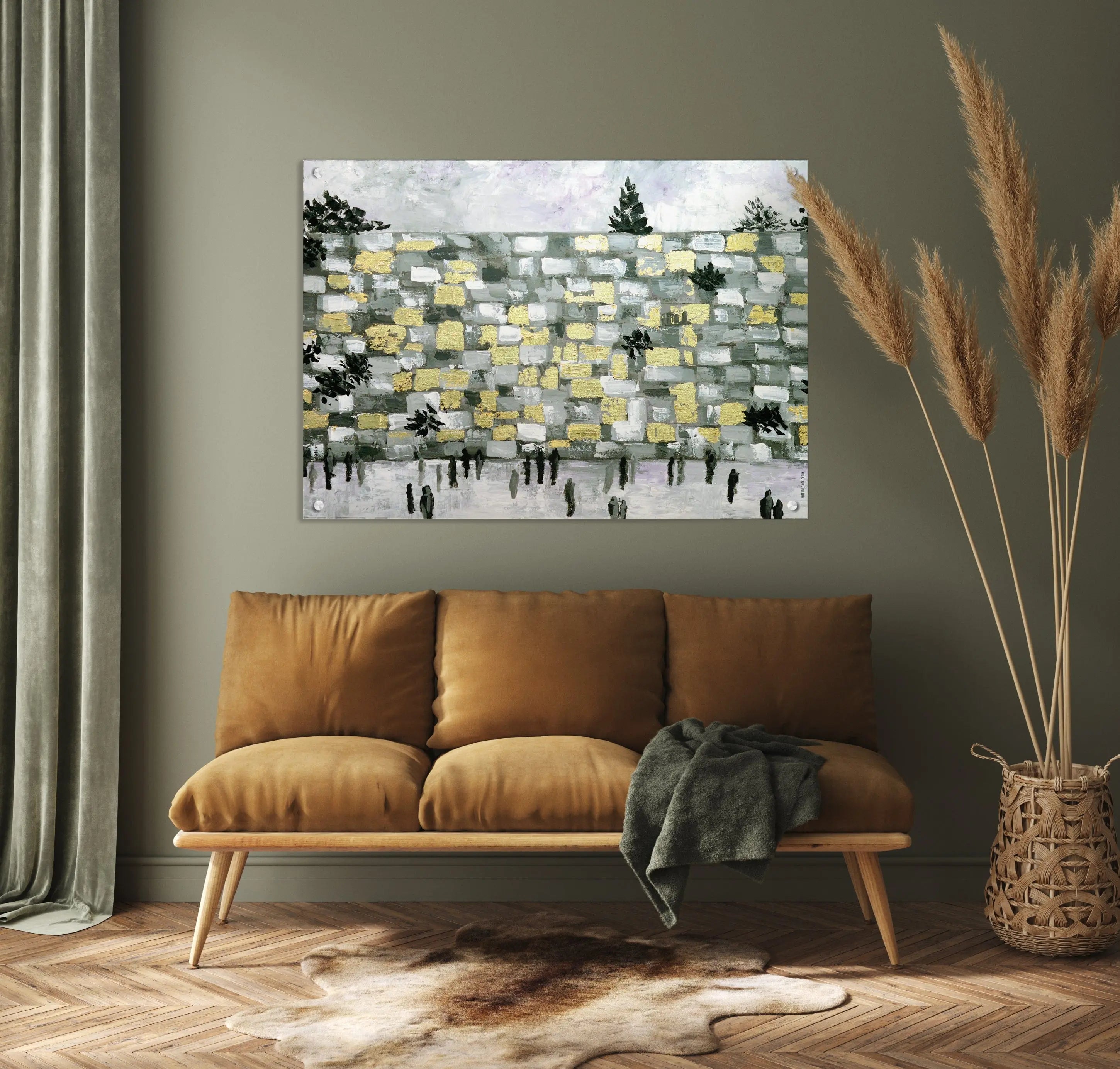 Modern Kosel Painting | Judaica Square Lakewood