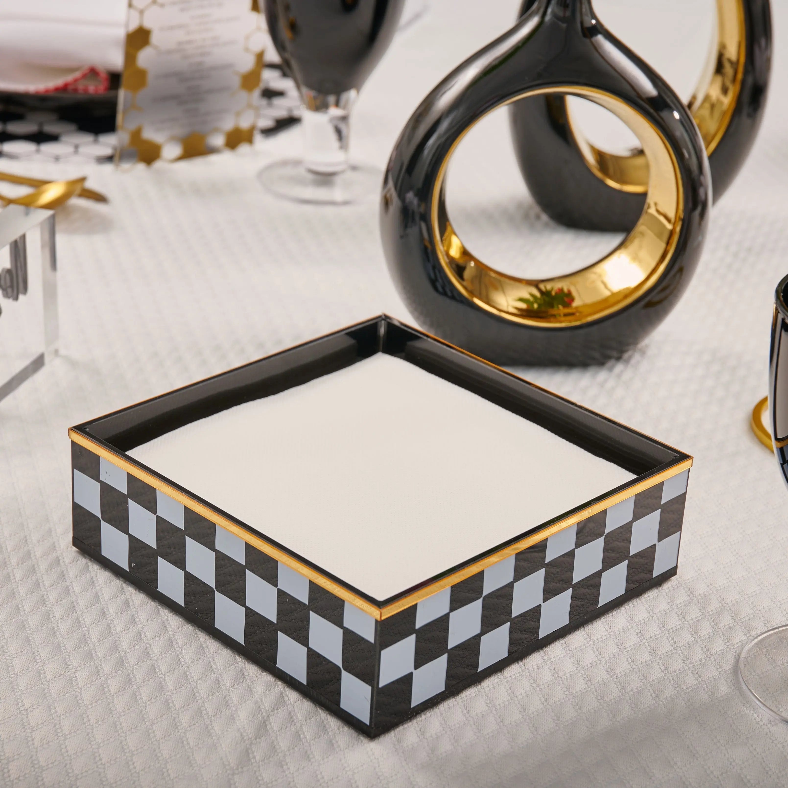 Onyx Napkin Holder | Judaica Square Lakewood
