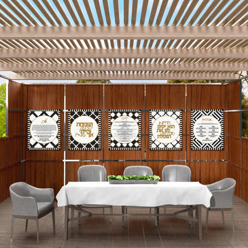 Onyx Sukkah Decoration Set — lucite