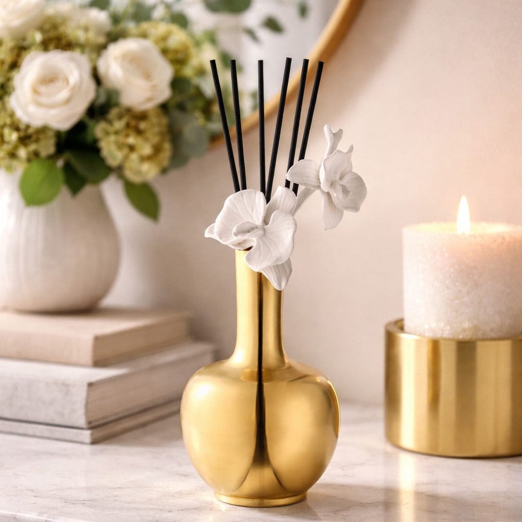 Aura Orchid Vase Diffuser — detail | Judaica Square Lakewood