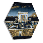 Painted Hexagon Lucite Sukkah Decorations