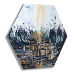 Painted Hexagon Lucite Sukkah Decorations