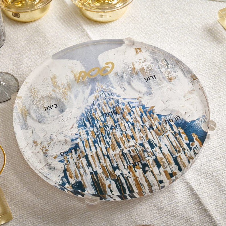 Painted Seder Plate (Style 2)