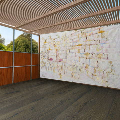 Pastel Kosel by Yosefa Vinyl Mural Sukkah Decoration