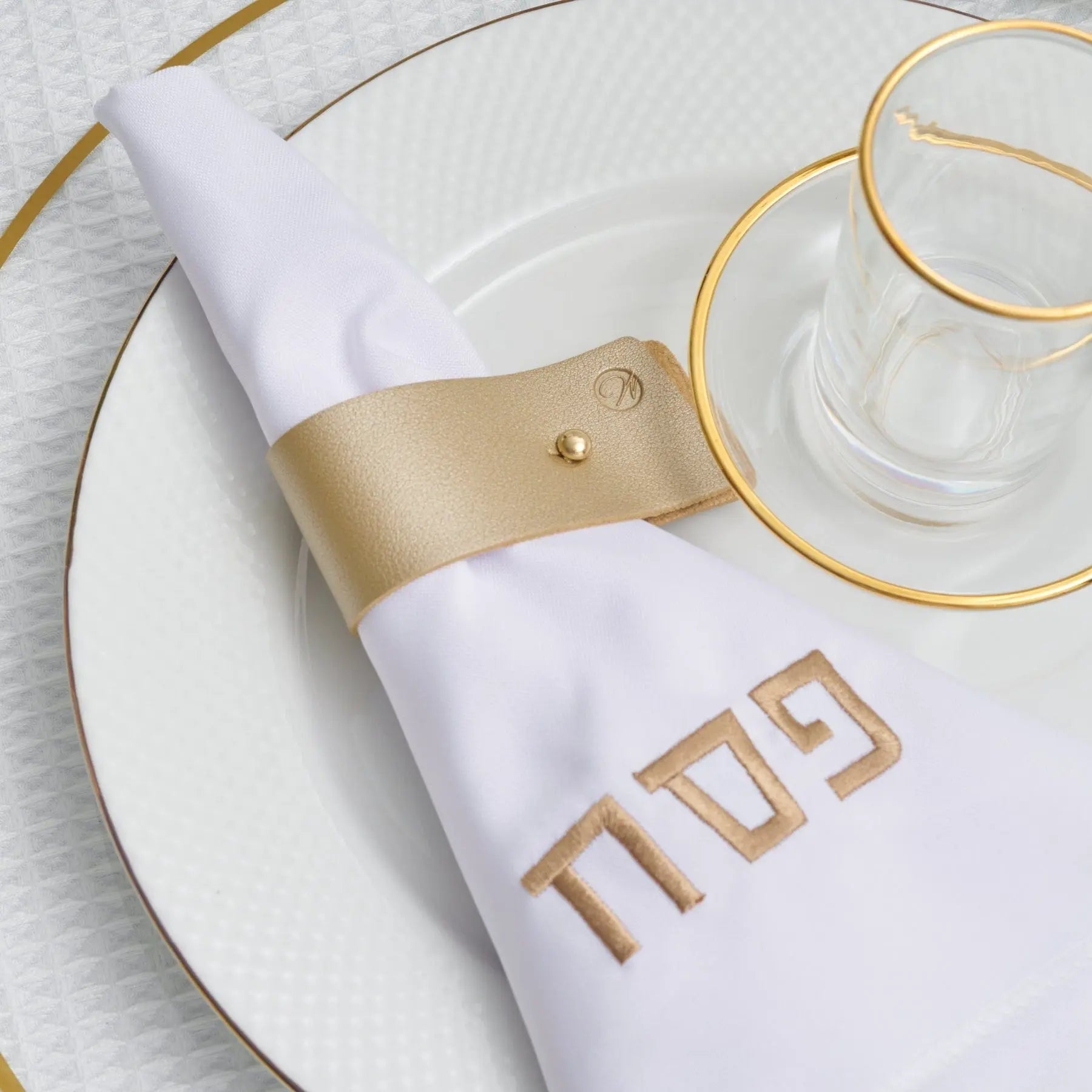 Pin Leather Napkin Wraps | Judaica Square Lakewood