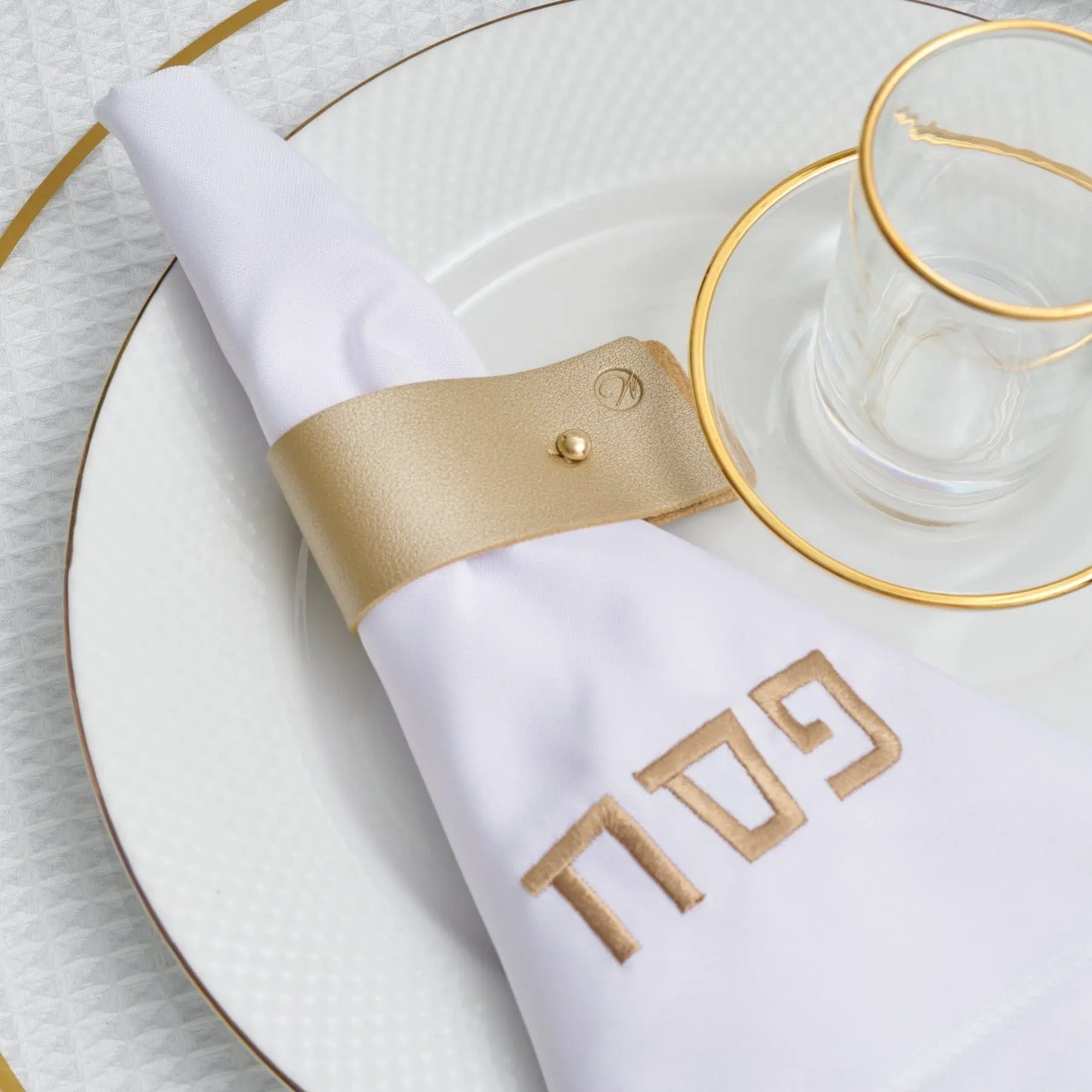 Pin Leather Napkin Wraps | Judaica Square Lakewood