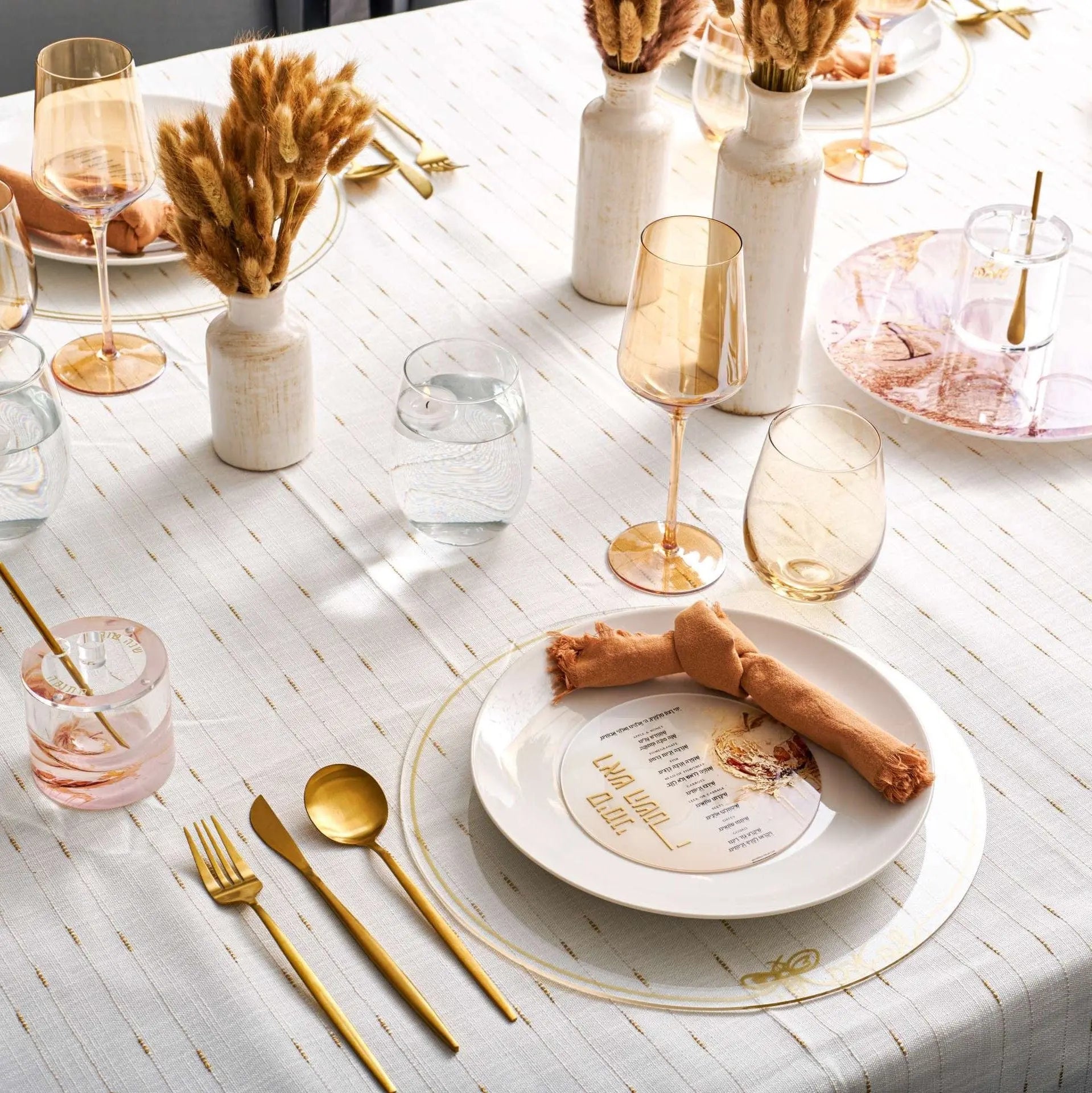 Rosh Hashanah 2024 Rustic Tablescape | Judaica Square Lakewood