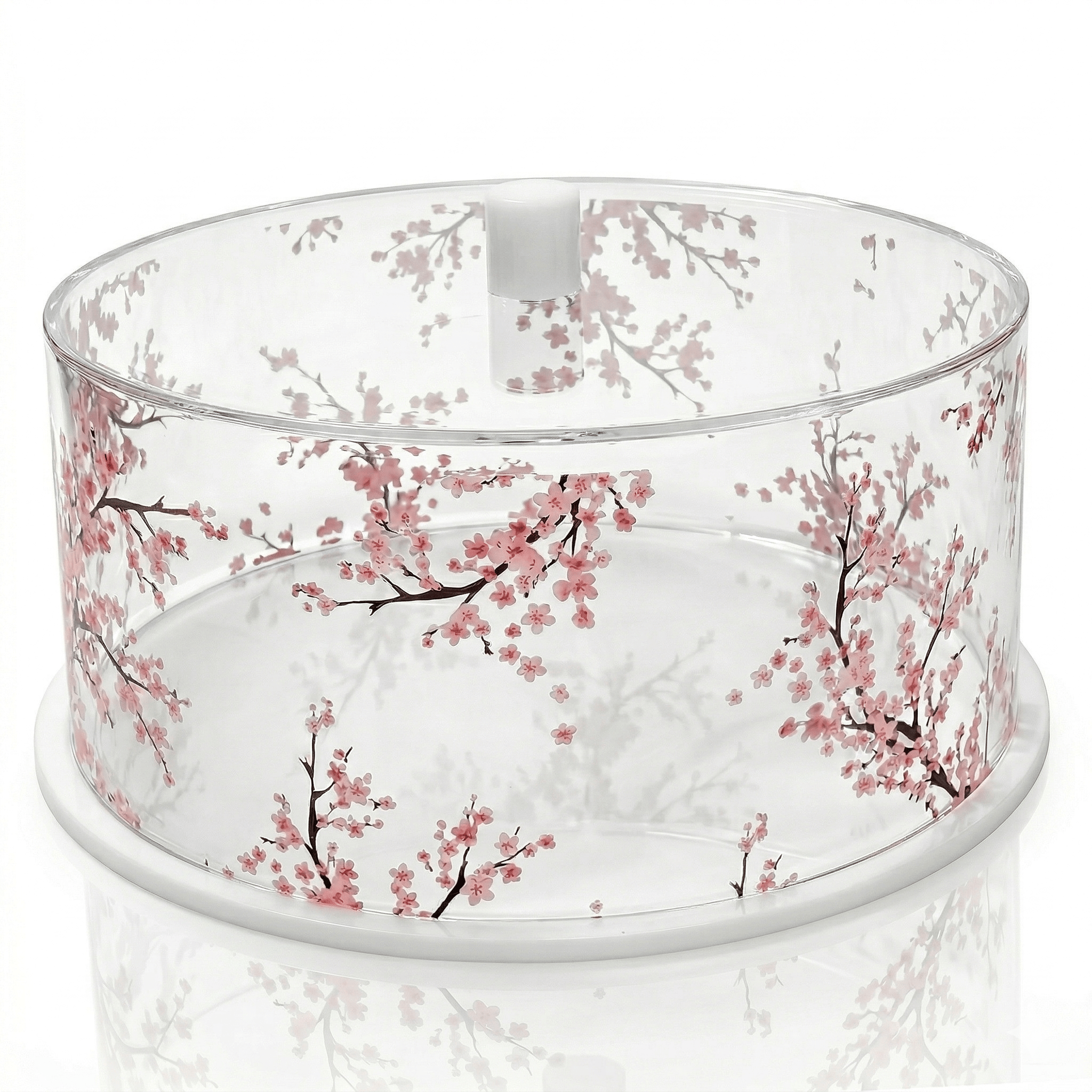 Round Cherry Blossom Cake Dome — hero shot | Judaica Square Lakewood