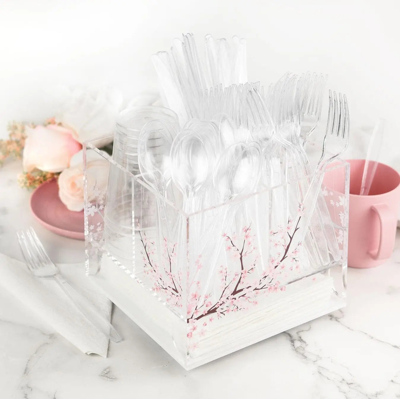 Shavuos Cherry Blossom 2025 Tablescape | Judaica Square Lakewood