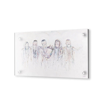 Shira Licht Simchas Torah Painting — lucite Wall Art